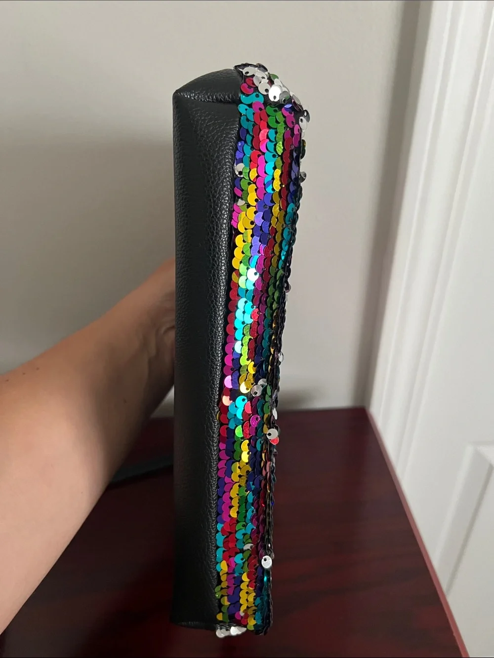 Victoria's Secret Sequin Rainbow Makeup Bag/Clutch